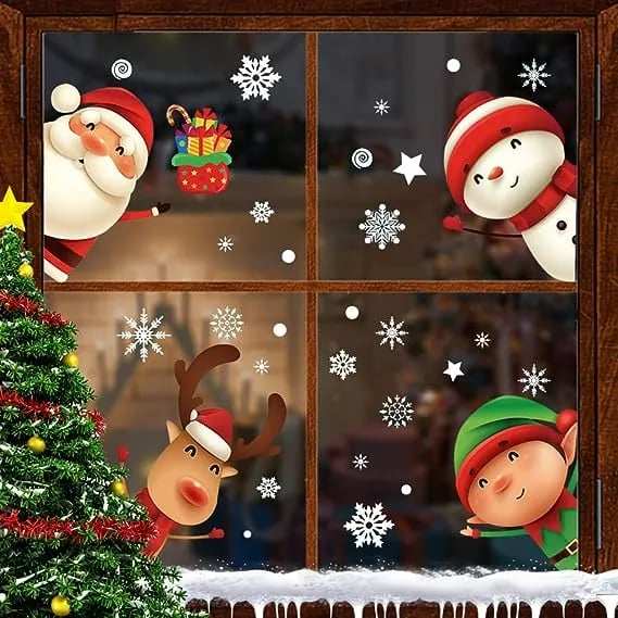 Buy 1 Get 1 Free - Christmas Window Clings