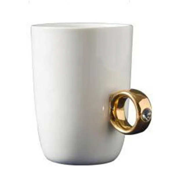 Cartoon Crystal Diamond Ring Mug