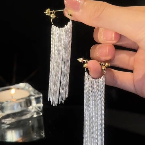 Galaxy Waterfall Tassel Earrings