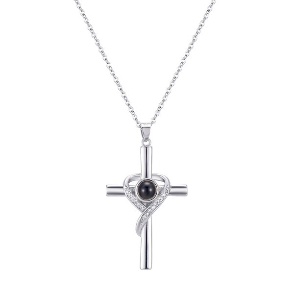 Heart Cross Necklace