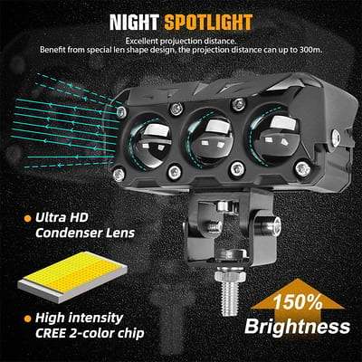 Last Day 50% OffMotorcycle Driving Light LED Auxiliary Light