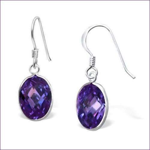 Sterling Silver Amethyst Earrings
