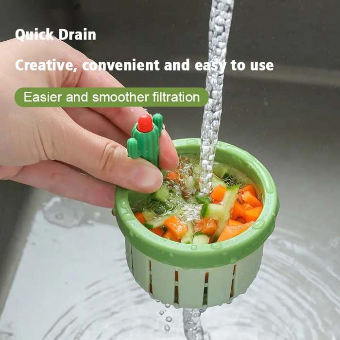 Creative Cactus-shaped Sink Filter Basket