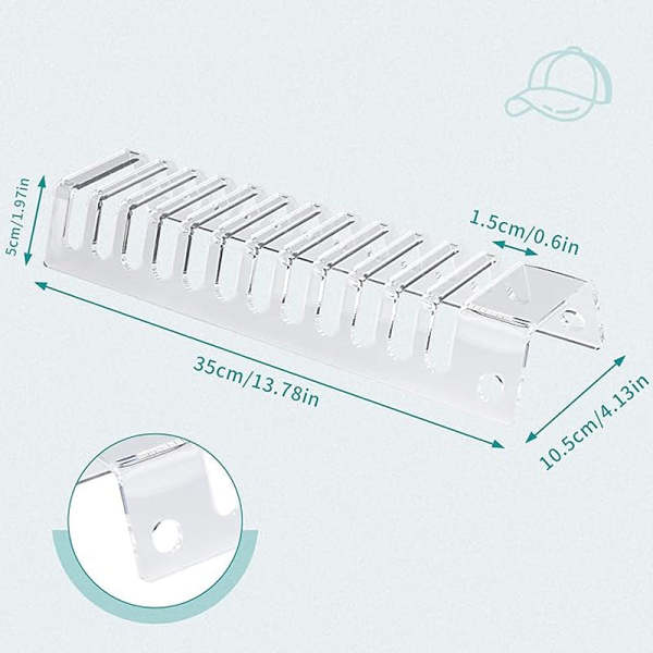 2024 New Acrylic Baseball Cap Display Stand