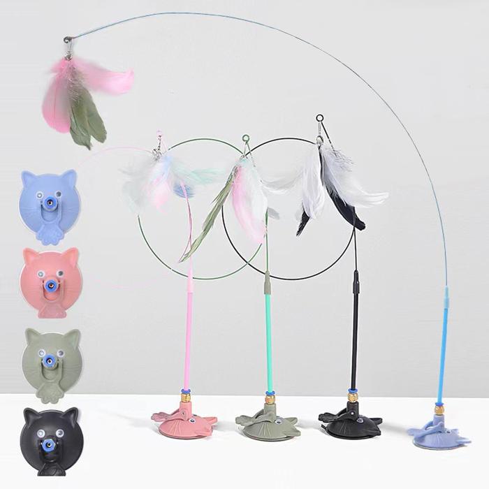 Strong suction cup automatic cat toy