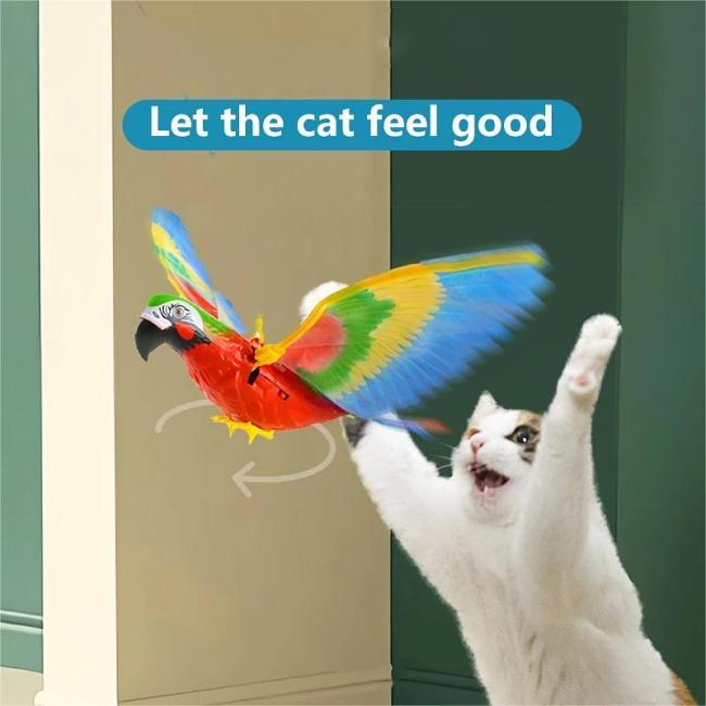 2023-Christmas Hot Sale49% OFF - Automatic Moving Simulation Bird Interactive Cat Toy for Indoor Cats