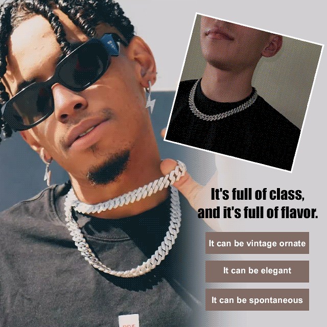 Diamond-Cuban Link Necklace