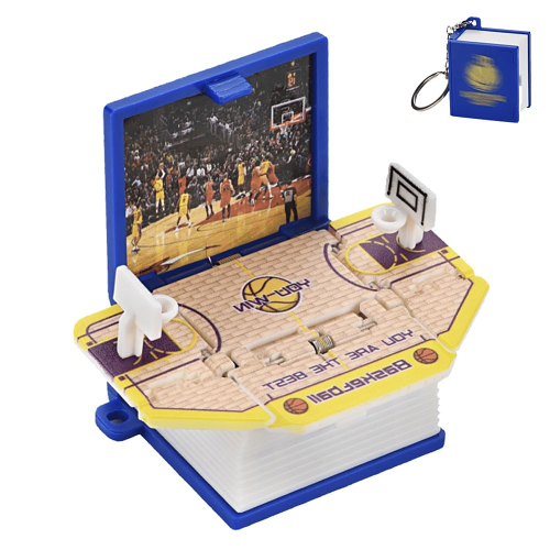 3D Basketball Playing Keychain