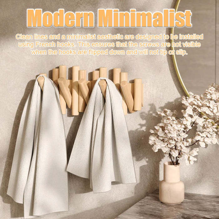 Solid Wood Coat Rack