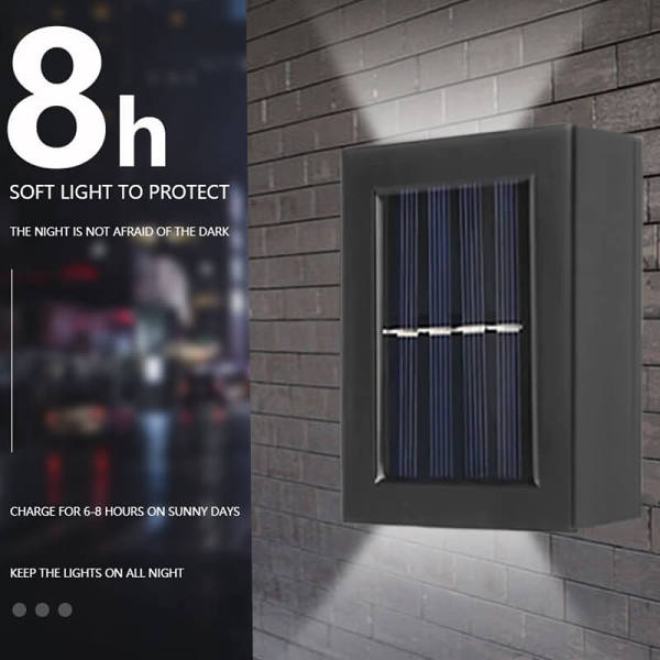 Waterproof Solar Powered Outdoor Patio Wall Decor Light