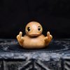 Funny Handmade Wooden Middle Finger Duck