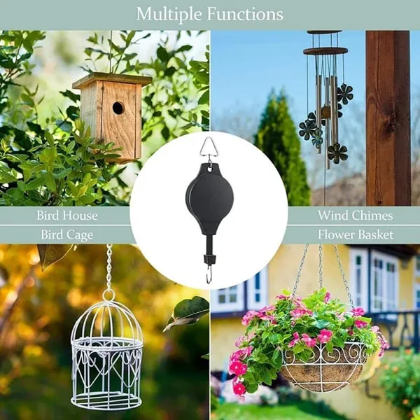 Retractable Lifting Basket Gardening Hook