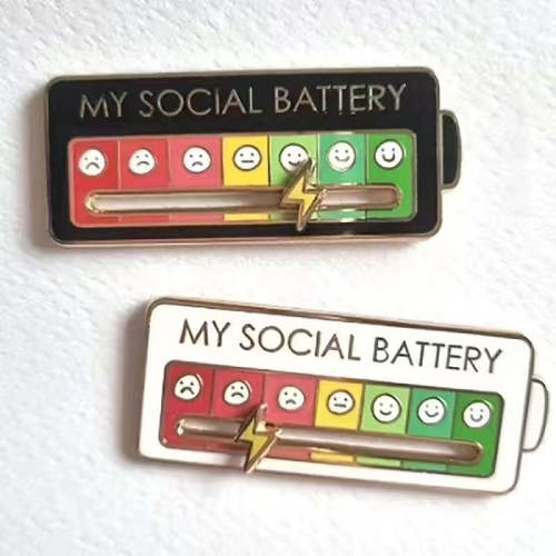 My Social Batery Slider Pin