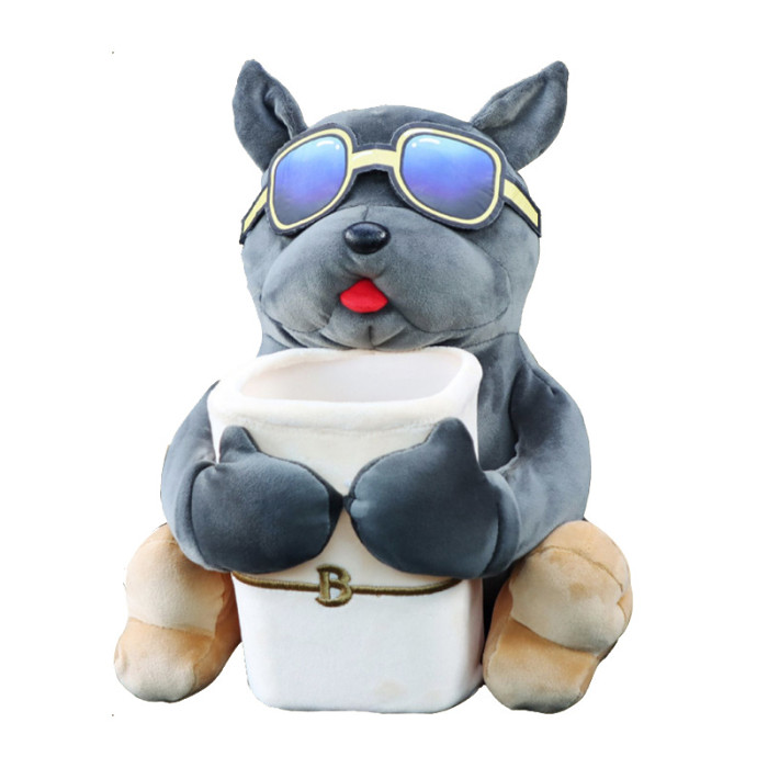 Sunglasses Pug 2-in-1 Car Tissue Box