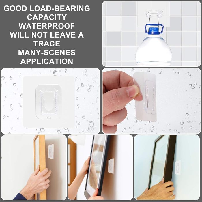 Strong Waterproof Double Sided Adhesive Hooks