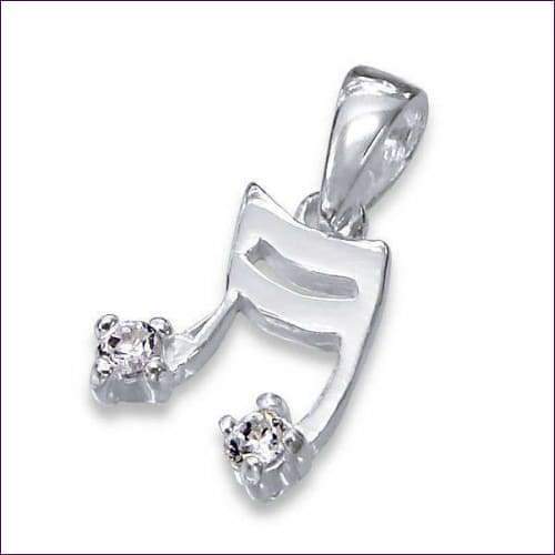 Sterling Silver Music Note Pendant