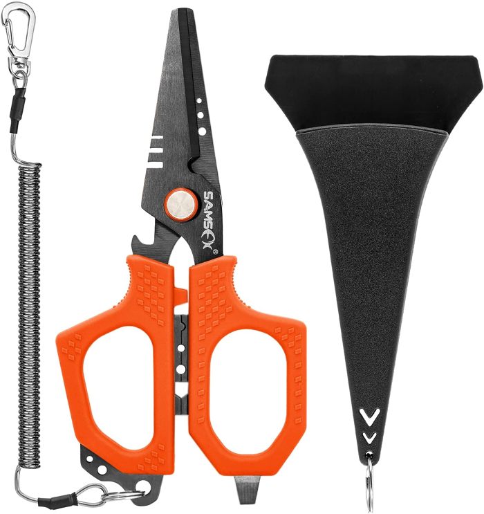 Multifunctional Molybdenum Vanadium Steel Fishing Scissors
