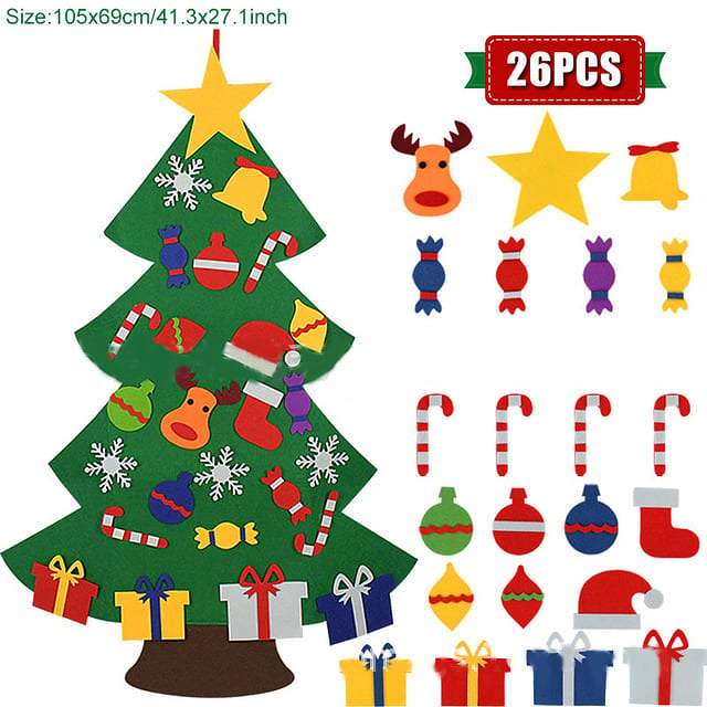 DIY Felt Christmas Tree Set