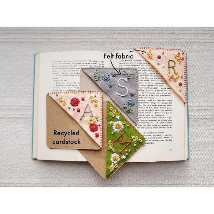 LuluswinterClearance Sale 49% OFFPersonalized Hand Embroidered Corner Bookmark