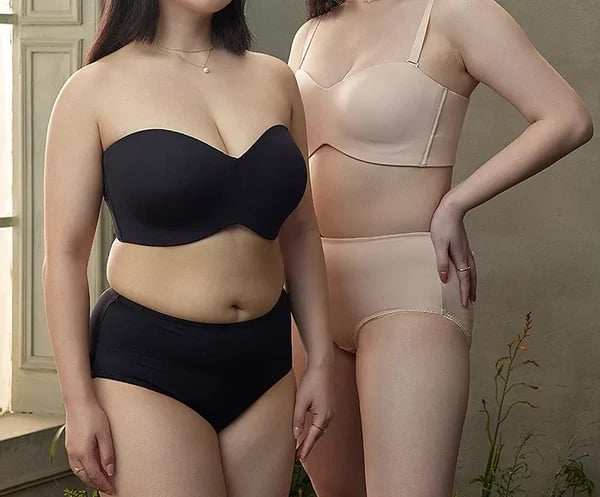 Full Support Non-Slip Convertible Bandeau Bra
