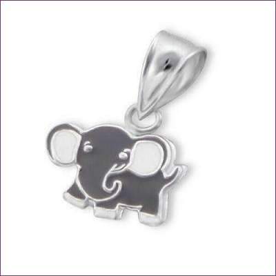 Children Silver Elephant Pendant