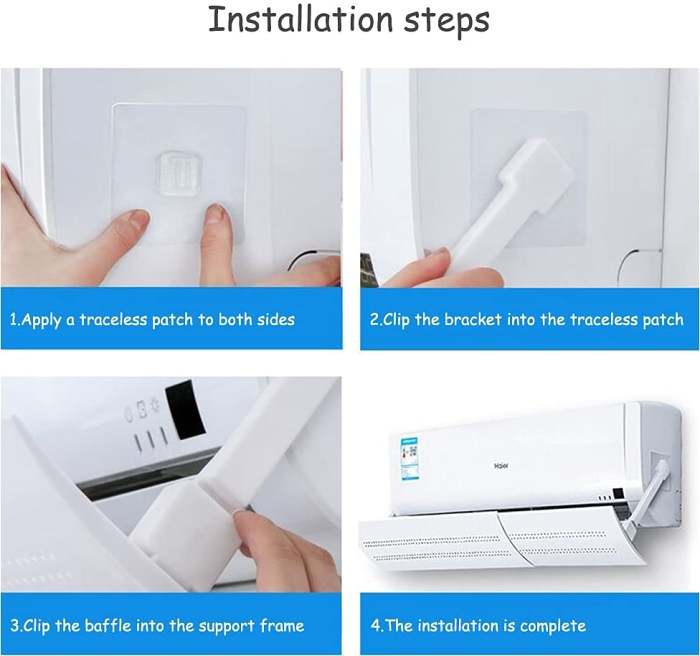 Retractable Air Conditioner Air Deflector