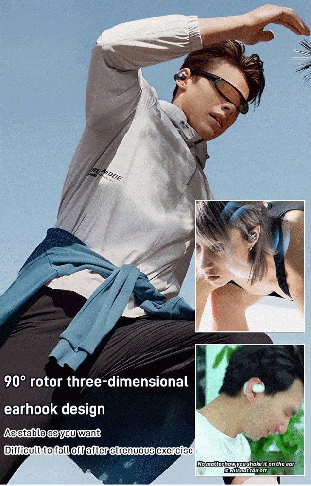 2023 Latest 3D Surround Sound Open OWS Bluetooth Headset
