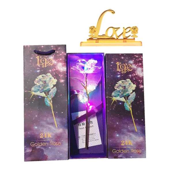 A lovely GIFT! Colorful Crystal Rose