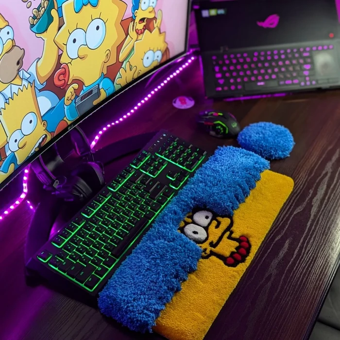 Keyboard Rug Handtufted Anime Keyboard Rug