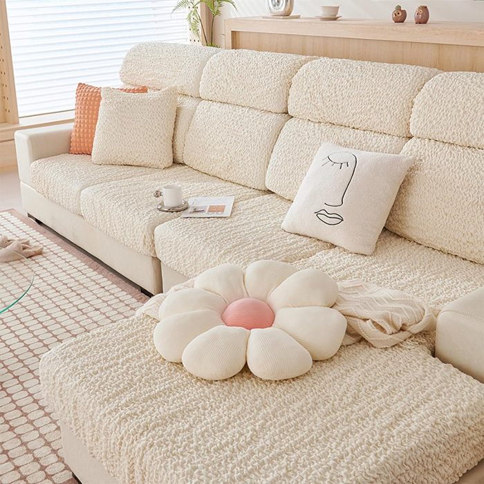 Seersucker Stretch Soft Sofa Cover