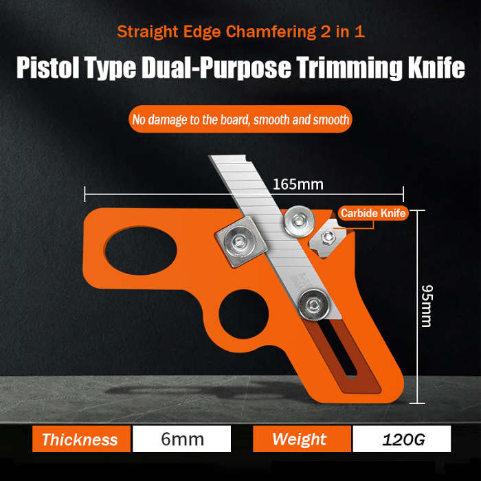 Edge Strip Trimming Knife Carpentry Manual Rounded Arc Chamfering Artifact