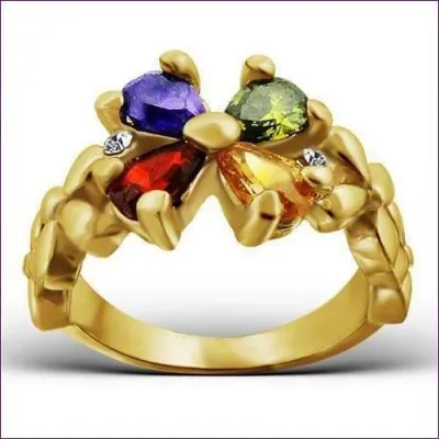 Flower Theme Fashion Ring