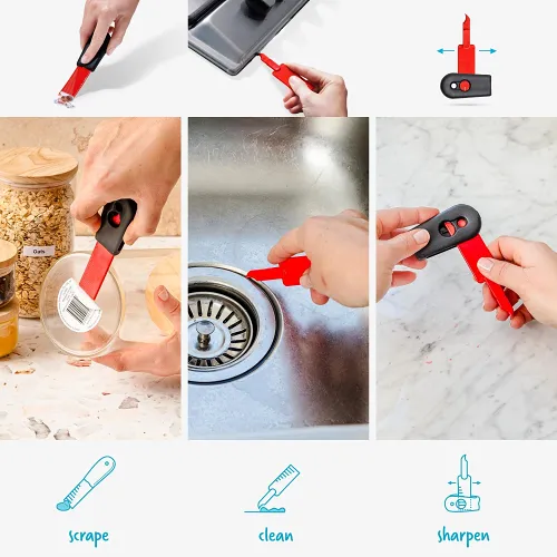 2-In-1 Self-Sharpening Cleaning Scraper