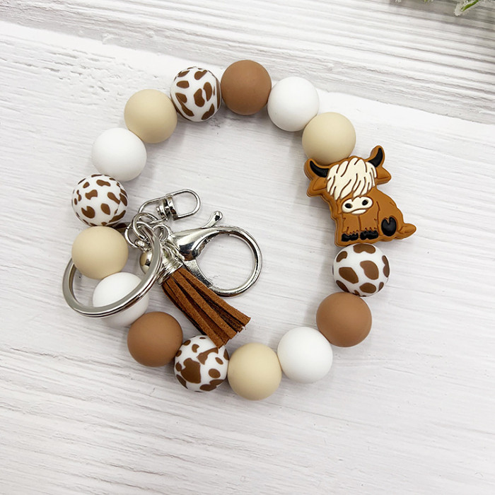 Highland cow Keychain