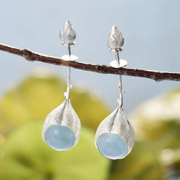 925 Silver Charm Earrings: Choose Your Theme - Crystals, Leaves, Teapots!