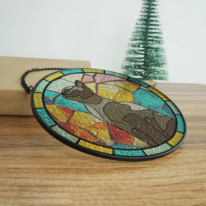 Stained Glass Dog Memorial