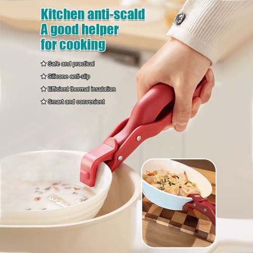 Multi-Purpose Anti-Scald Bowl Holder Clip for Kitchen