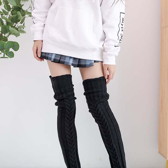Christmas Hot Sale - Women's knitted warm leg socks