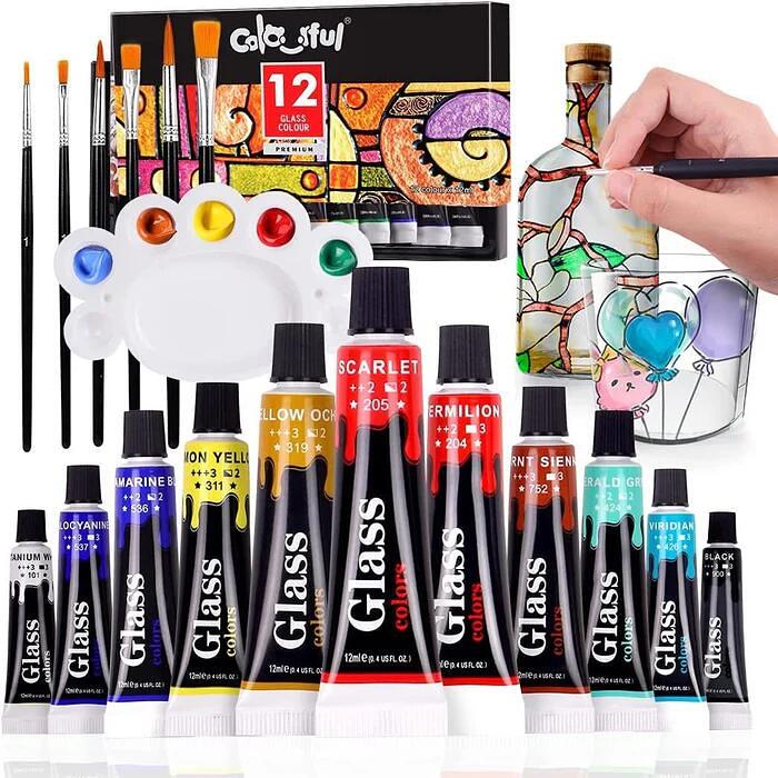 Liquid Metallic Glass Paint Set