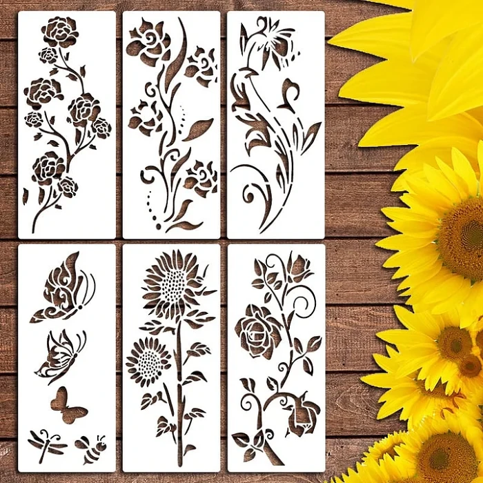 This Week's Special Sale 70% OFF - Garden Fence Large Flower StencilsDIY Decoration