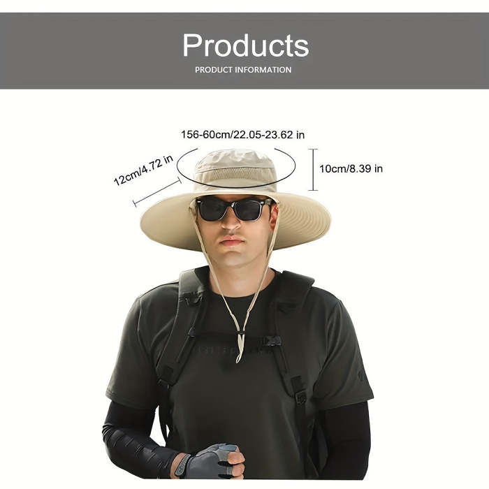 New! Solar Fan Fishing Hat