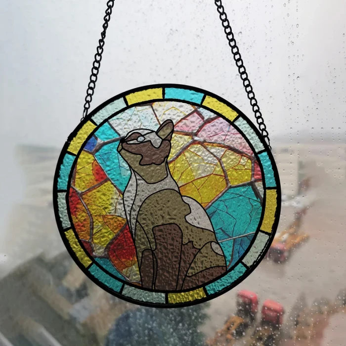 Stained Glass Dog Memorial