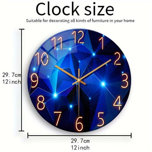 Geometric 12-inch Wall Clock