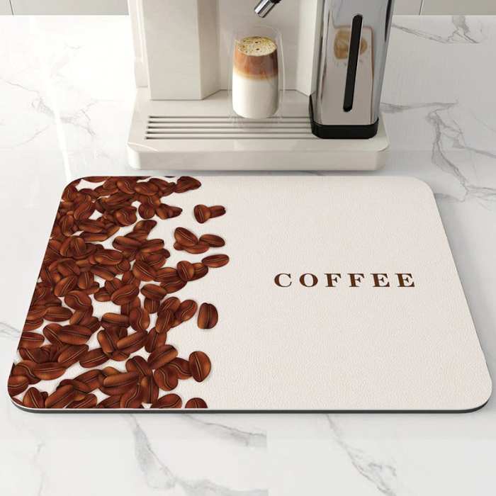 Super absorbent kitchen drying mat
