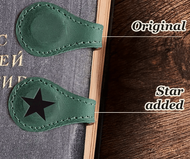 TimelessMark–Personalized Magnetic Leather Bookmark