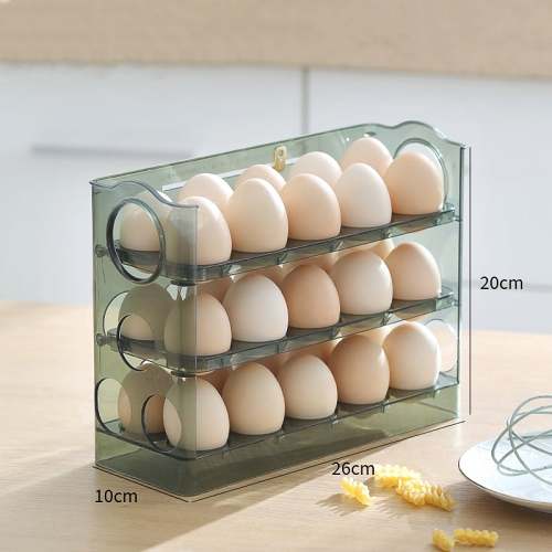 Automatic Flipping Egg Storage Box