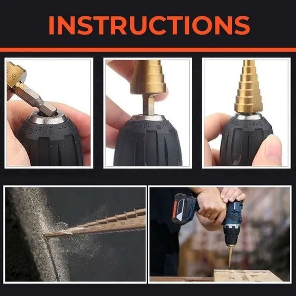 Promotion 49% OFF6 PCS HSS Titanium Coated Drill Bit Set