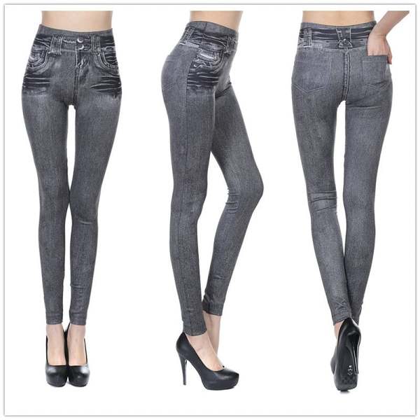 Thermal Fleece Denim Jeggings