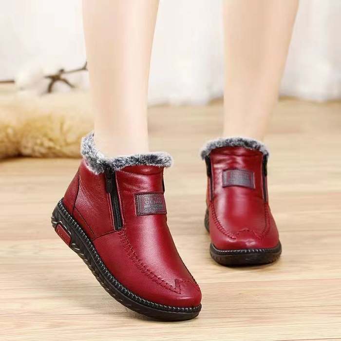 New fleece thickened warm snow boots
