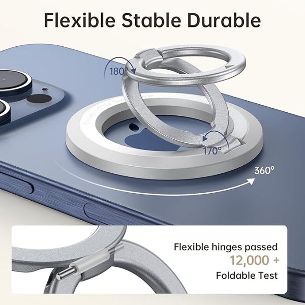 Magnetic Phone Ring Holder, Portable Ring Holder for MagSafe
